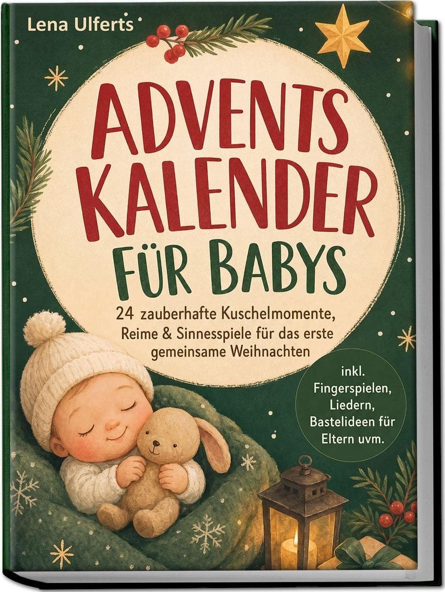 Adventskalender für Babys: 24 zauberhafte Kuschelmomente, Reime & Sinnesspiele für das erste gemeinsame Weihnachten - inkl. Fingerspielen, Liedern, Bastelideen für Eltern uvm.