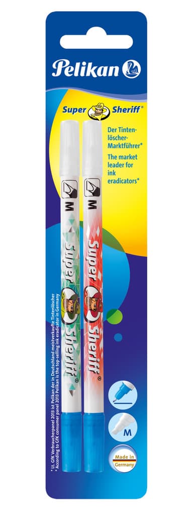 Pelikan Tintenkiller Super Sheriff, Strichstärke M = Multispitze, 2er Set