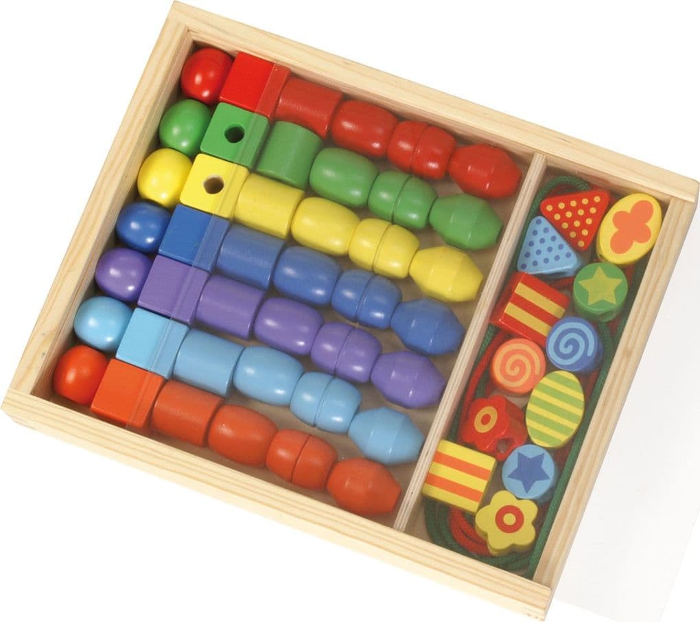 Lena - Super Beads Holzfädelperlen