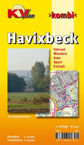 Havixbeck, KVplan, Radkarte/Wanderkarte/Stadtplan, 1:25.000 / 1:10.000