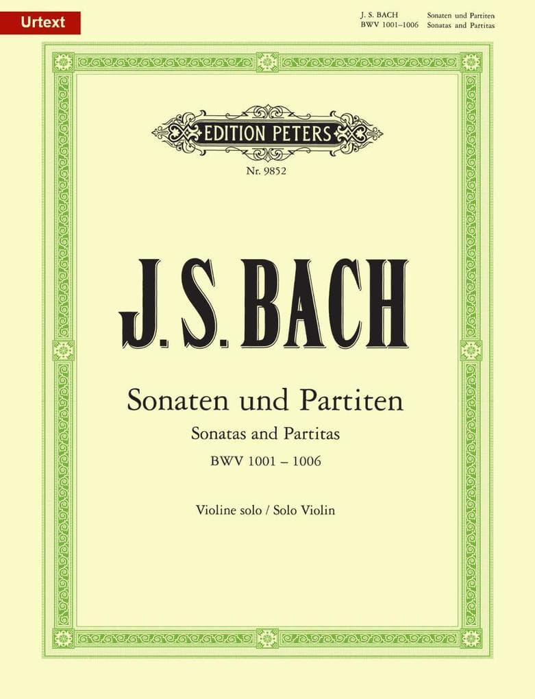 Sonaten und Partiten für Violine solo BWV 1001-1006 / URTEXT