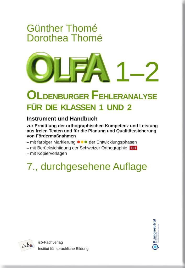 OLFA 1-2: Oldenburger Fehleranalyse für die Klassen 1 und 2