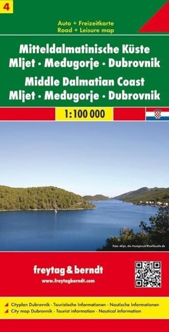 Mitteldalmatinische Küste, Mljet - Medjugorje - Dubrovnik. Srednja dalmatinska obala. Midden dalmati