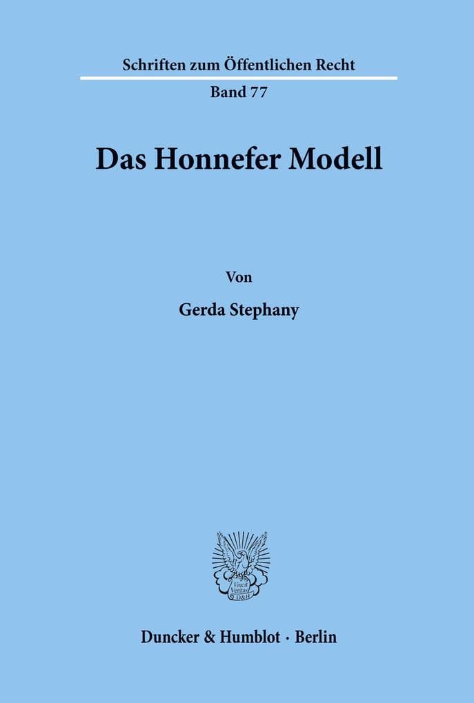 Das Honnefer Modell.