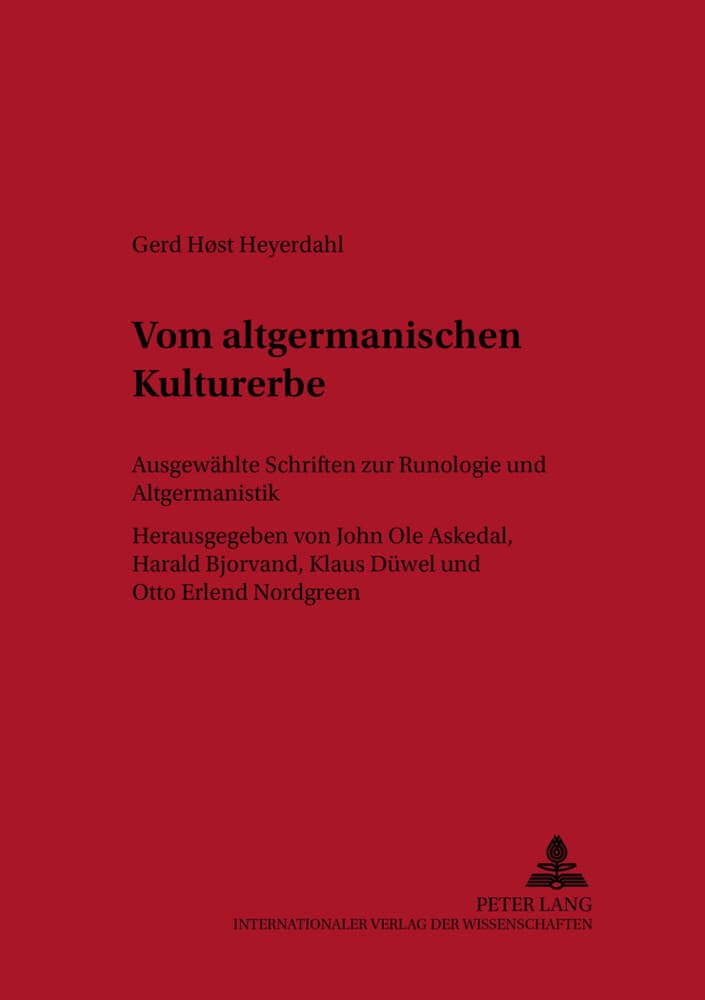 Vom altgermanischen Kulturerbe