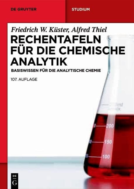 Rechentafeln für die Chemische Analytik