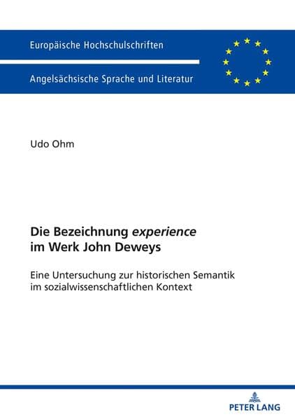 Die Bezeichnung "experience" im Werk John Deweys