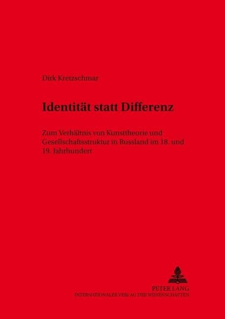 Identität statt Differenz