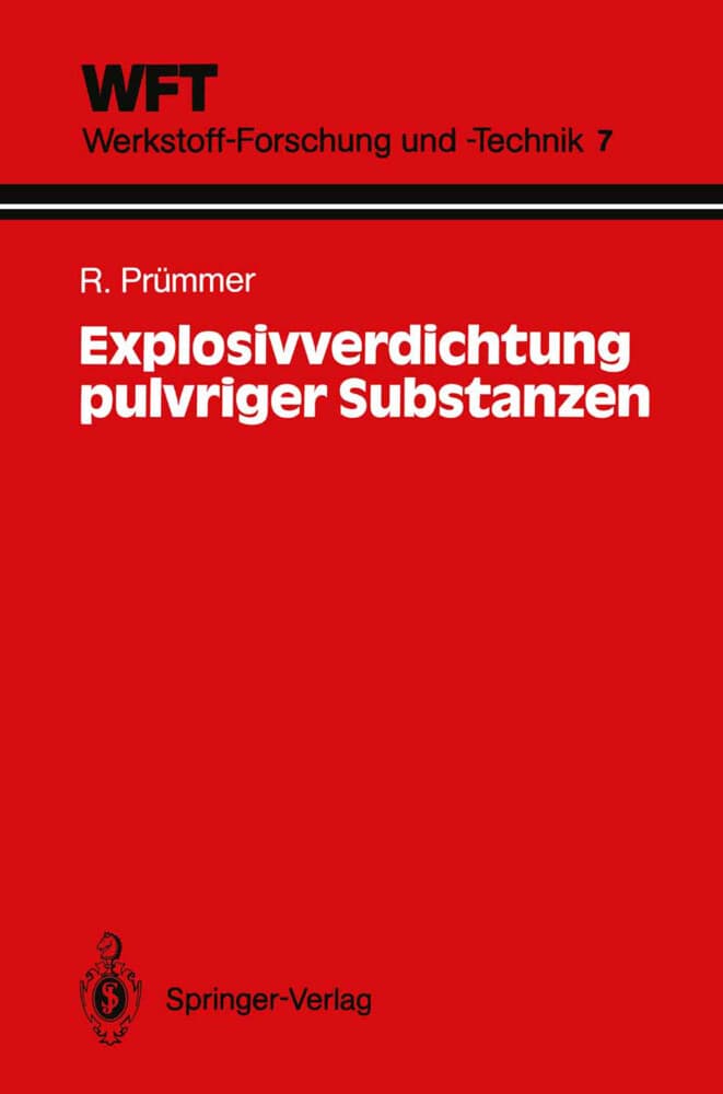 Explosivverdichtung pulvriger Substanzen