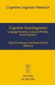 Cognitive Sociolinguistics