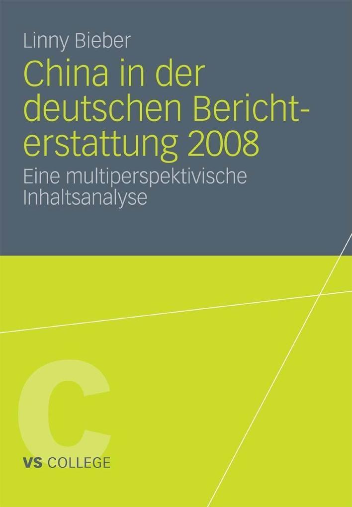 China in der deutschen Berichterstattung 2008