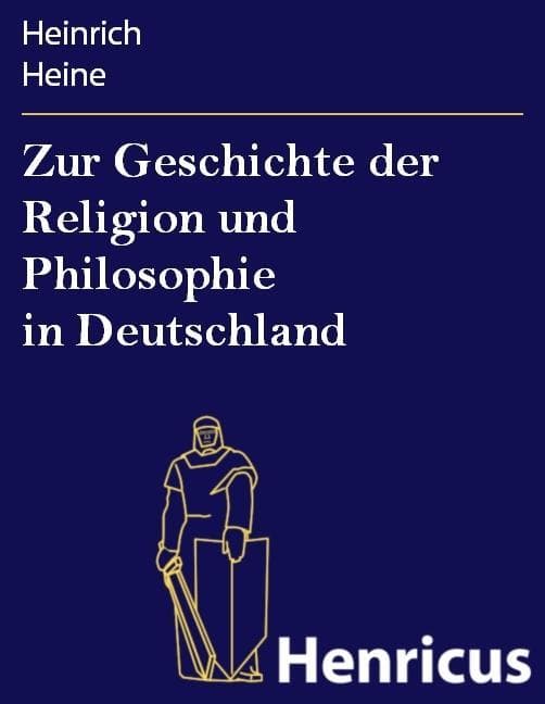 Zur Geschichte der Religion und Philosophie in Deutschland