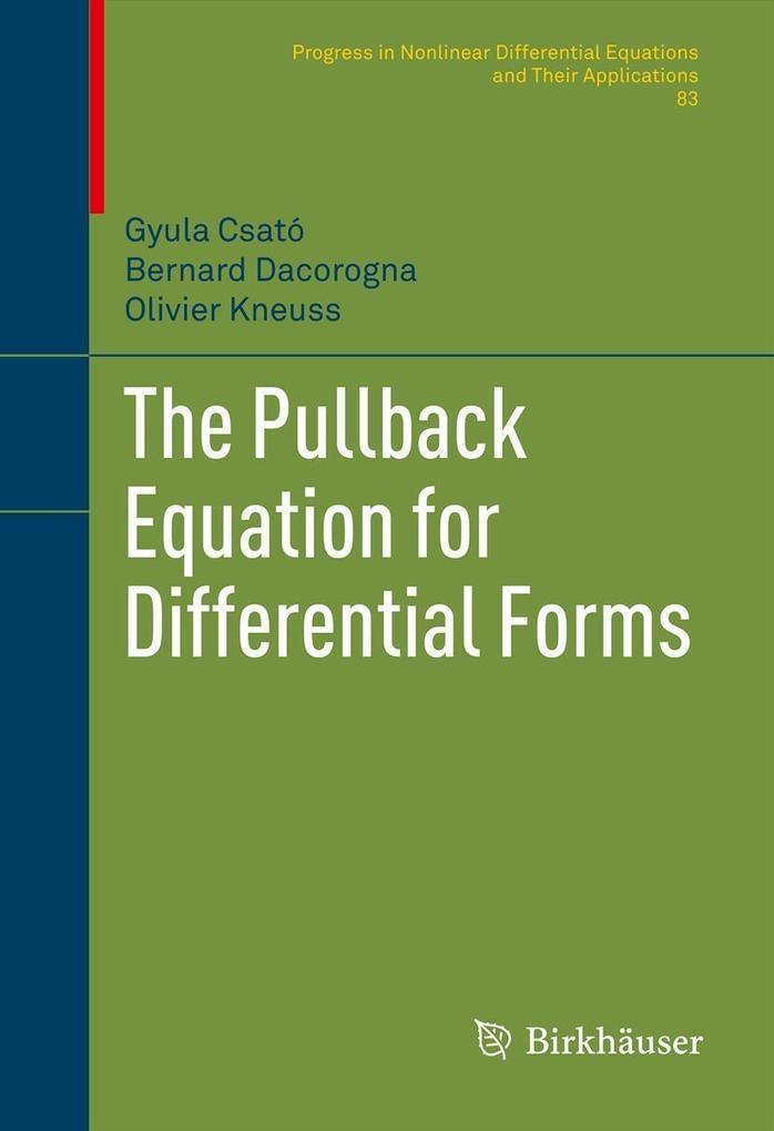 The Pullback Equation for Differential Forms