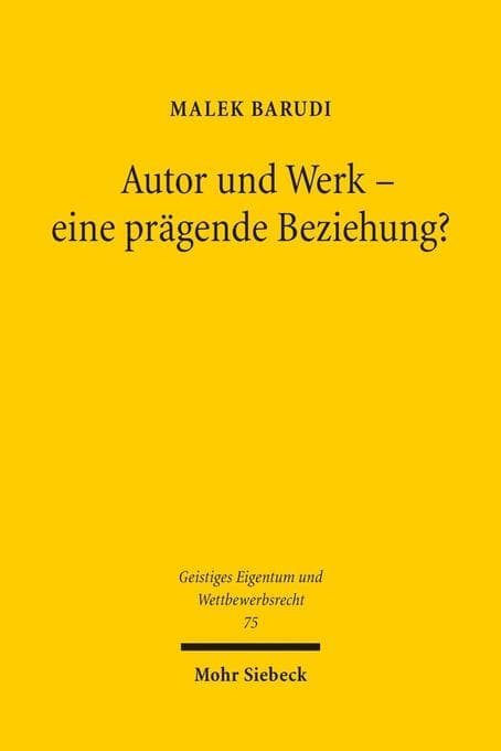 Autor und Werk - eine prägende Beziehung?