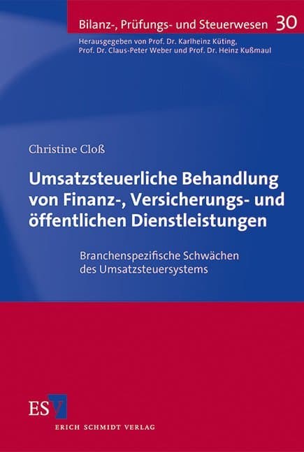 Umsatzsteuerliche Behandlung von Finanz-, Versicherungs- und öffentlichen Dienstleistungen