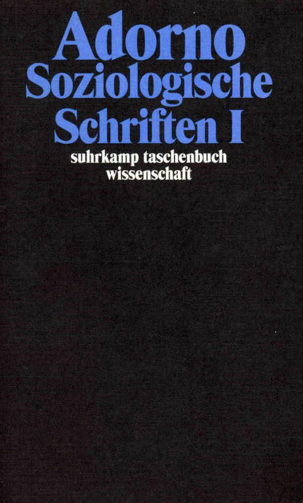 Soziologische Schriften I