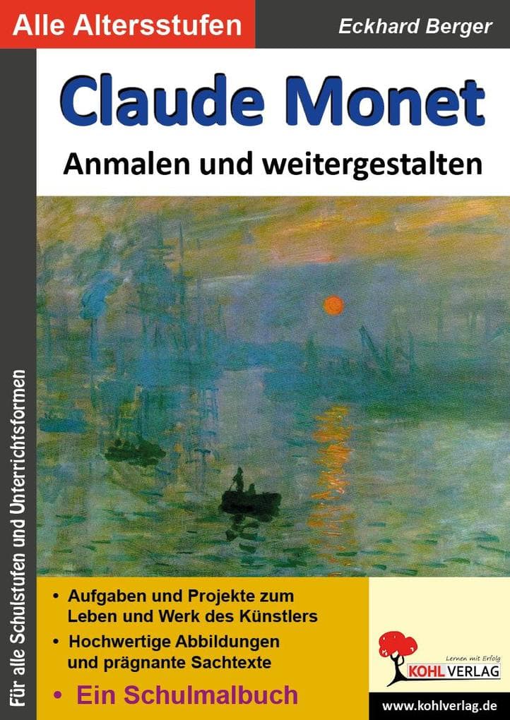 Claude Monet anmalen und weitergestalten