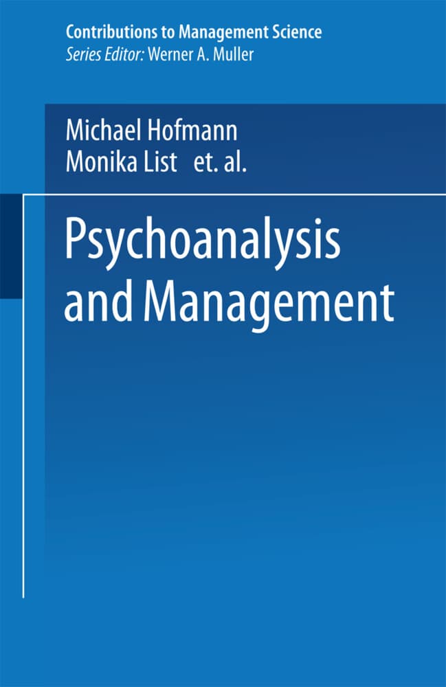 Psychoanalysis and Management