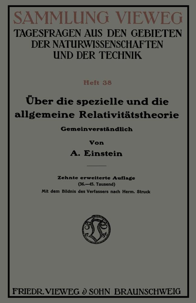 Über die spezielle und die allgemeine Relativitätstheorie