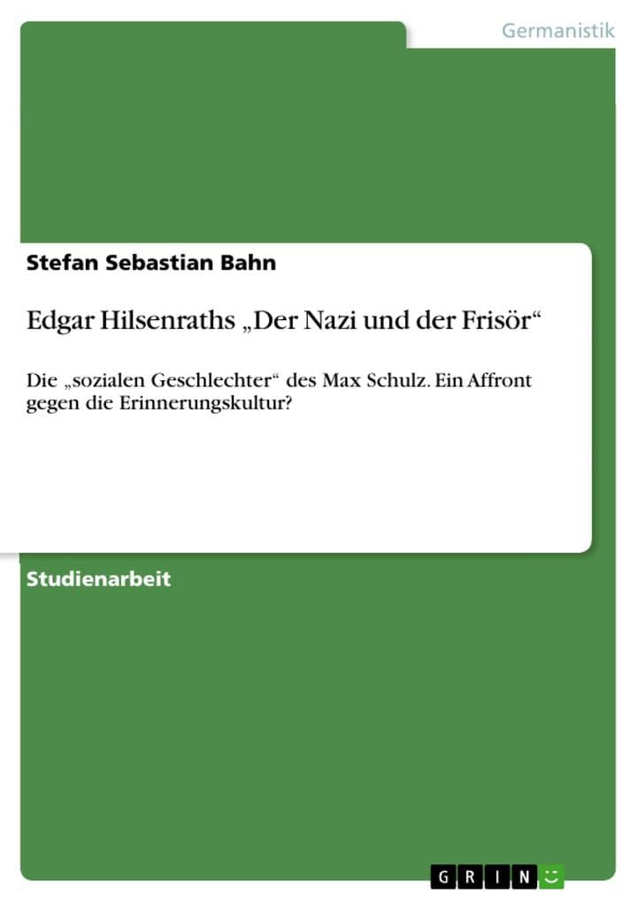 Edgar Hilsenraths "Der Nazi und der Frisör"