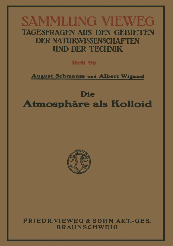 Die Atmosphäre als Kolloid