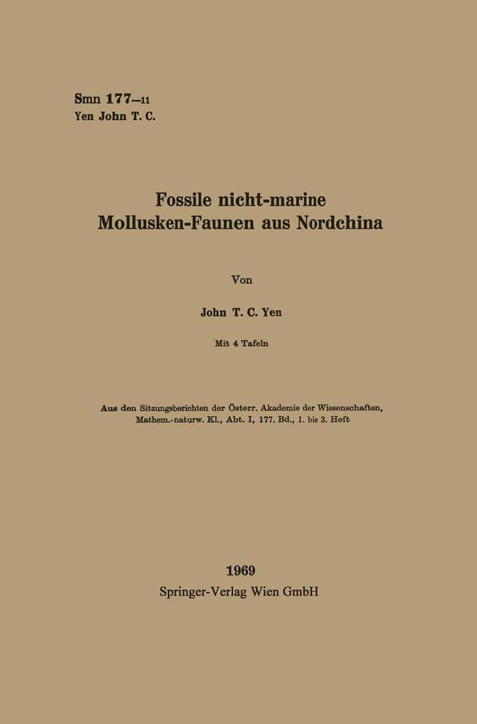 Fossile nicht-marine Mollusken-Faunen aus Nordchina