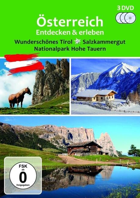 Der Reiseführer: Österreich entdecken und erleben, 3 DVDs