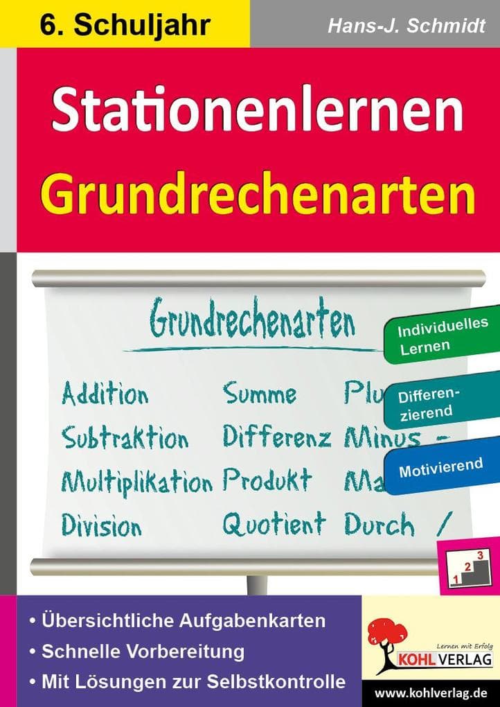 Stationenlernen Grundrechenarten / Klasse 6