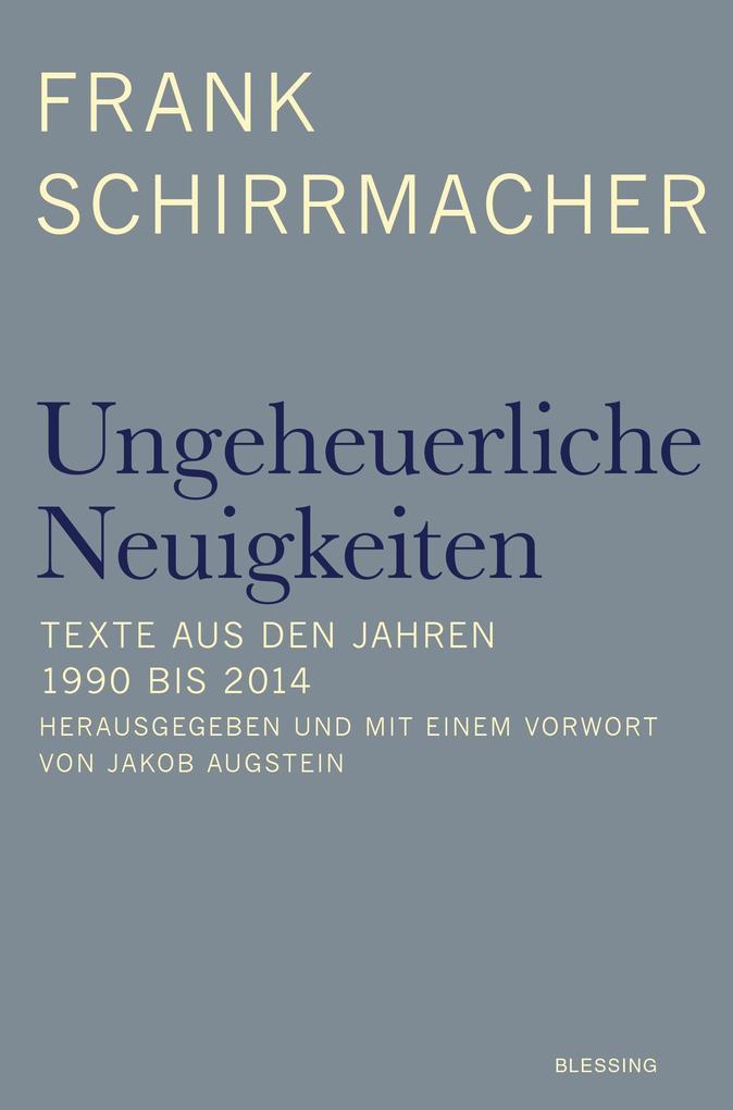 Ungeheuerliche Neuigkeiten