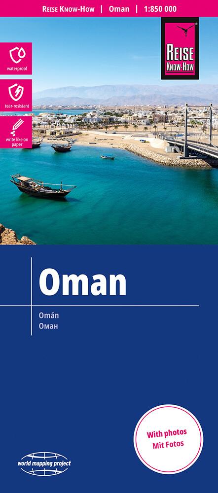 Reise Know-How Landkarte Oman 1:850.000