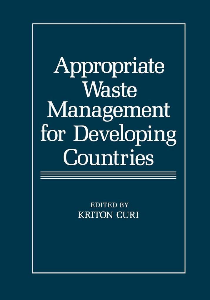 Appropriate Waste Management for Developing Countries