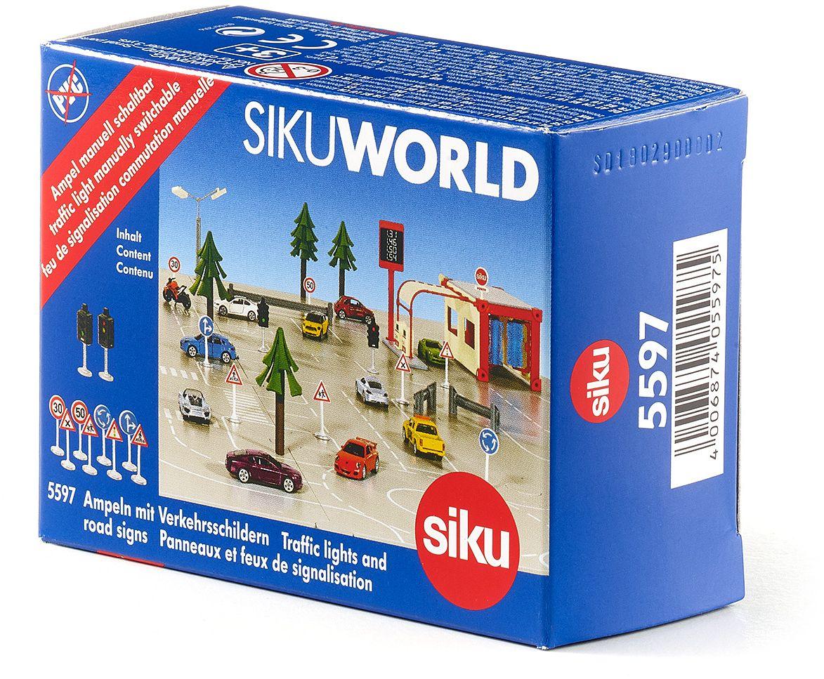 SIKU World - Ampel mit Verkehrsschildern