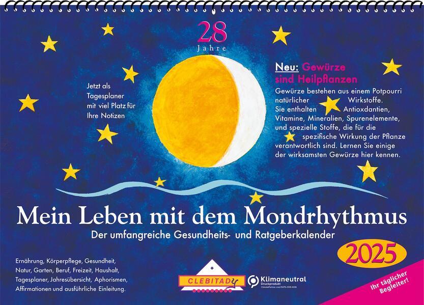 Mein Leben mit dem Mondrhythmus 2025, Aufstellkalender