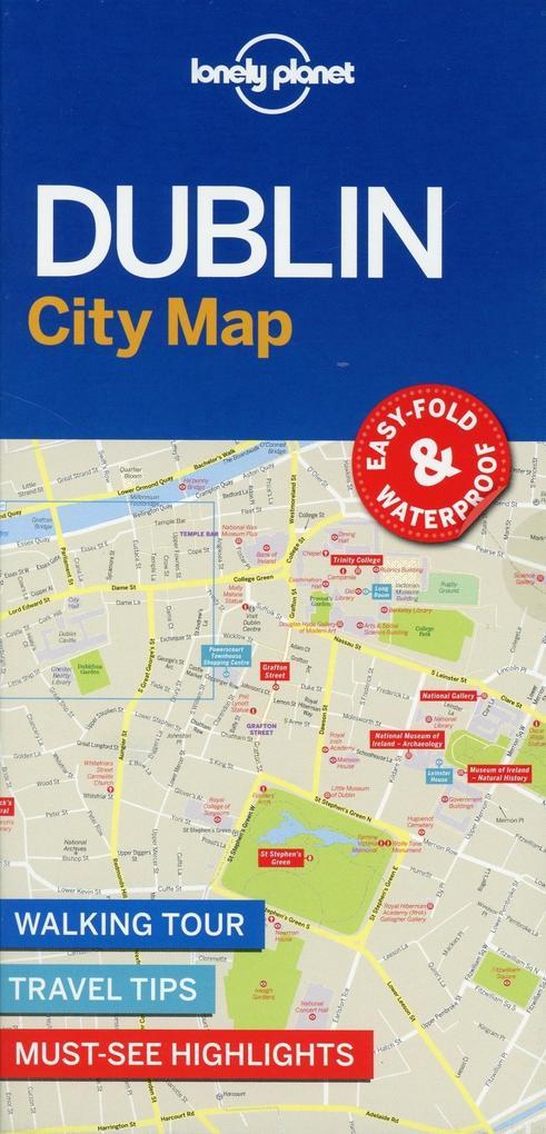 Lonely Planet Dublin City Map