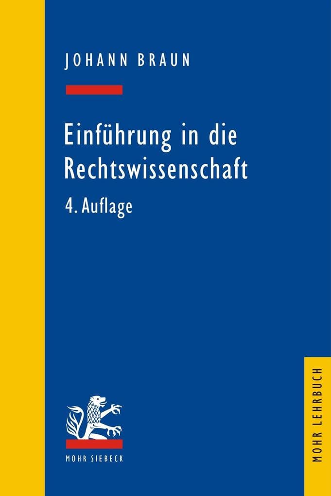 Einführung in die Rechtswissenschaft