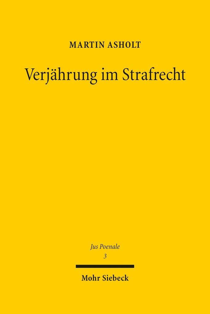 Verjährung im Strafrecht