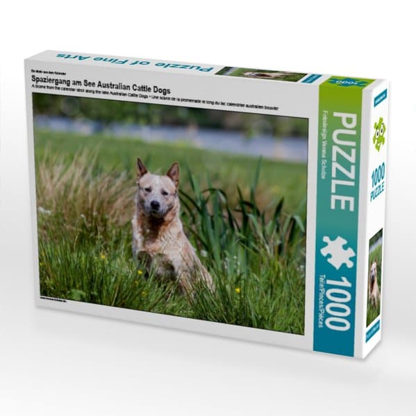 Ein Motiv aus dem Kalender Spaziergang am See Australian Cattle Dogs (Puzzle)