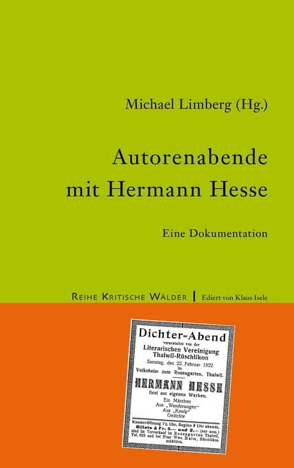 Autorenabende mit Hermann Hesse