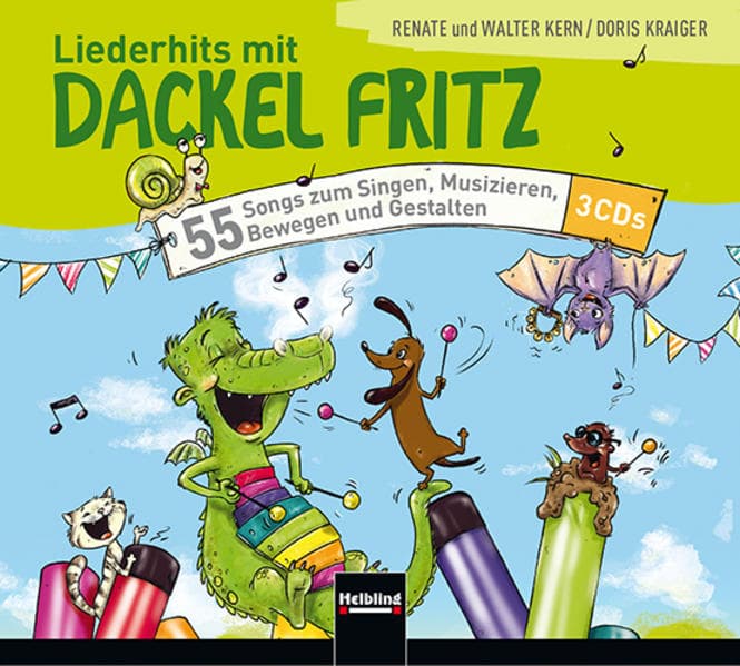 Liederhits mit Dackel Fritz - 3 Audio-CDs