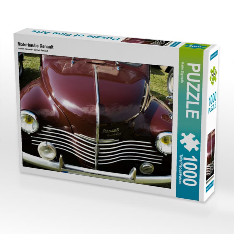 CALVENDO Puzzle Motorhaube Renault 1000 Teile Lege-Größe 64 x 48 cm Foto-Puzzle Bild von Karin Sigwa