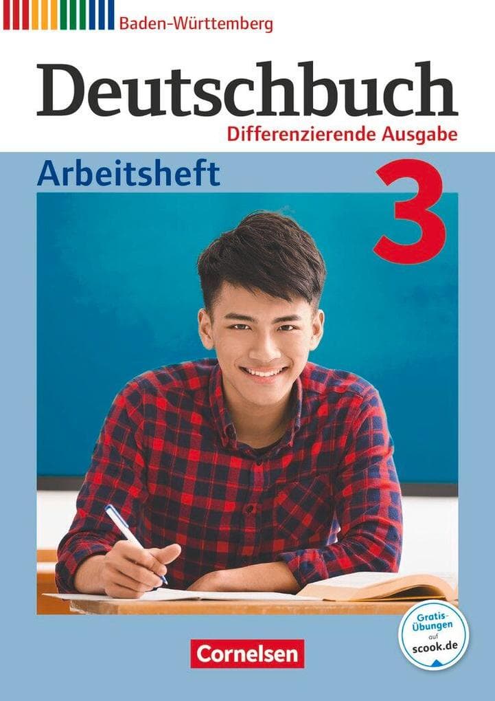 Deutschbuch - Differenzierende Ausgabe Band 3: 7. Schuljahr- Baden-Württemberg - Arbeitsheft mit Lösungen