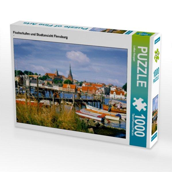 Fischerhafen und Stadtansicht Flensburg (Puzzle)