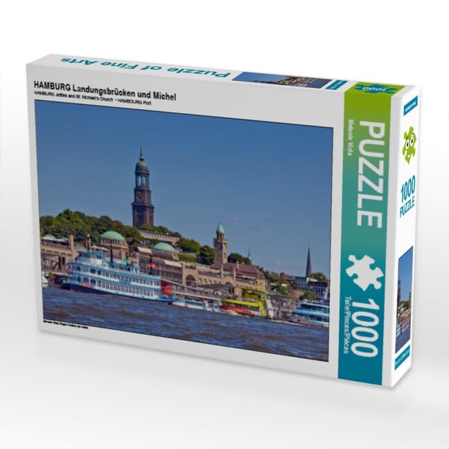 HAMBURG Landungsbrücken und Michel (Puzzle)