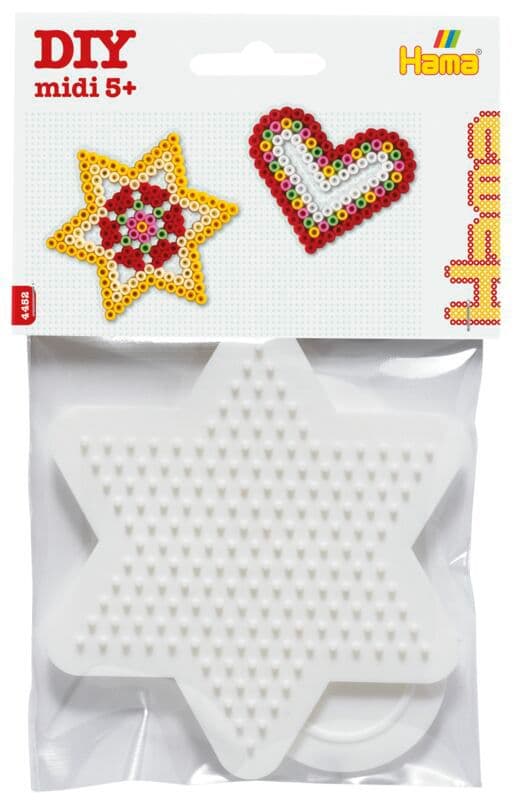 Hama - Beutel mit 2 Stiftplatten kleines Herz, kleiner Stern