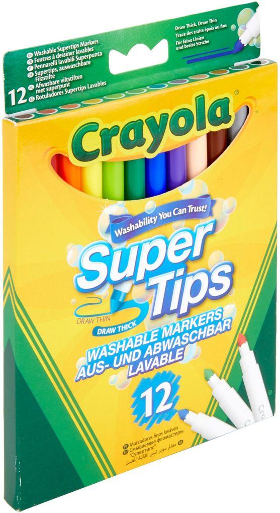Crayola - 12 Bright Supertips 12s