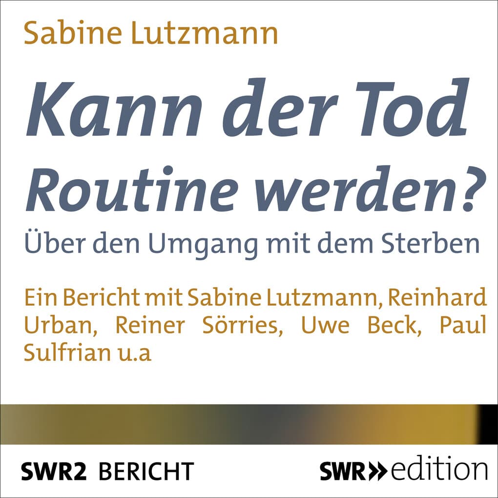 Kann der Tod Routine werden?