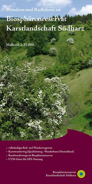 KKV Rad- und Wanderkarte Biosphärenreservat Karstlandschaft Südharz