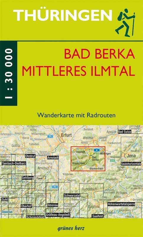 Wanderkarte Bad Berka und Mittleres Ilmtal 1 : 30 000