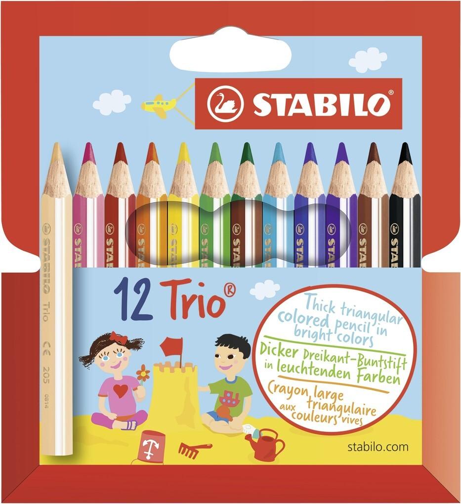 STABILO Buntstifte Trio® dick+kurz, 12er Set