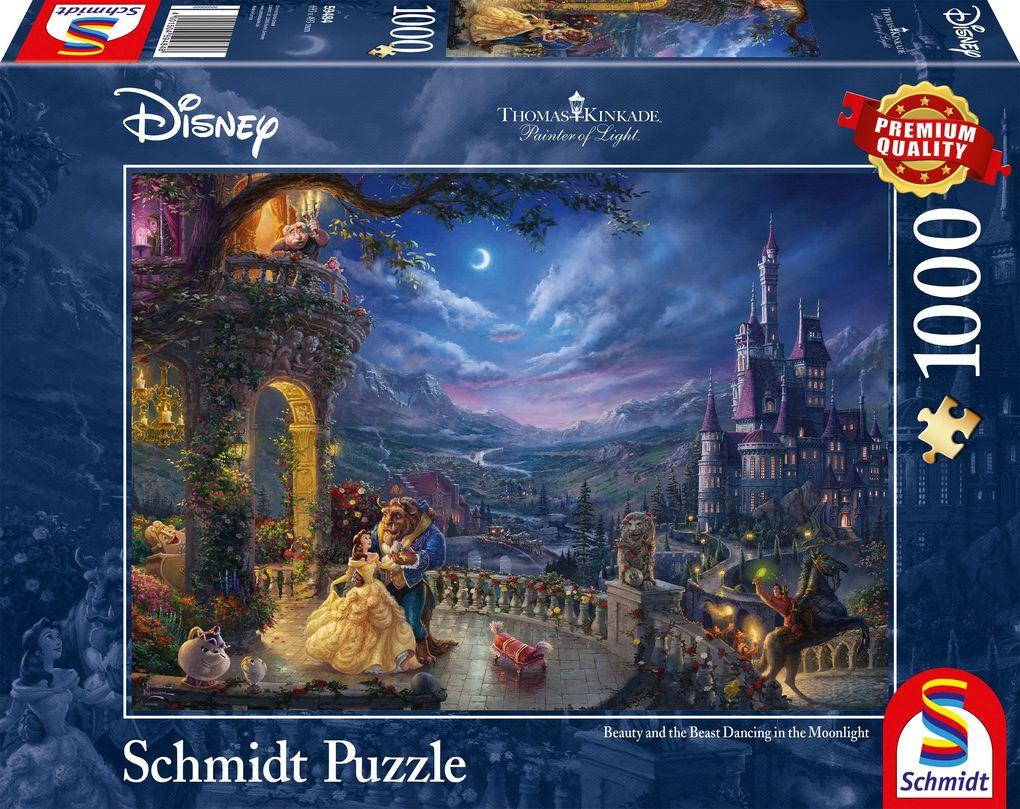 Schmidt Spiele - Disney, Die Schöne und das Biest, Tanz im Mondlicht, 1000 Teile
